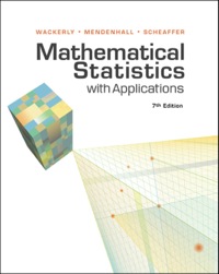 Imagen de portada: Mathematical Statistics with Applications 7th edition 9781133384380
