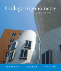Cover image: College Trigonometry 6th edition 9780618825073