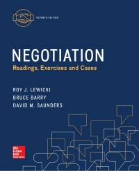 Imagen de portada: Negotiation: Readings, Exercises, and Cases 7th edition 9780077862428