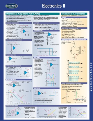 Cover image: Electronics II Chart - Quick Reference Guide 1st edition 9781550803259