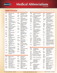 Cover image: Medical Abbreviations Chart - Medicine and Anatomy Nursing Quick Reference Guide 2nd edition 9781550808896