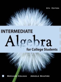Cover image: Intermediate Algebra for College Students 6th edition 9781932741551