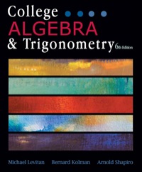 Cover image: College Algebra and Trigonometry 6th edition 9781932741421