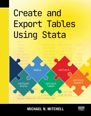 Cover image: Create and Export Tables Using Stata 1st edition 1597183695
