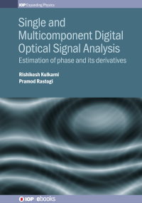 Imagen de portada: Single and Multicomponent Digital Optical Signal Analysis 1st edition 9780750314671