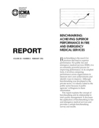 Cover image: Benchmarking: Achieving Superior Performance In Fire and Emergency Medical Services 00475262