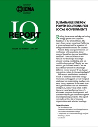 Cover image: Sustainable Energy: Power Solutions for Local Governments 00475262