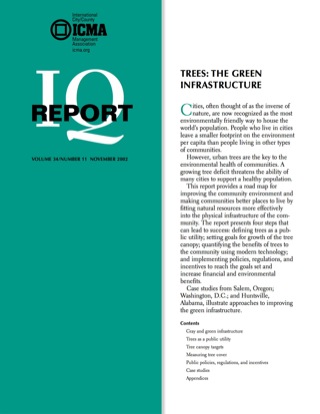 Cover image: Trees: The Green Infrastructure 00475262