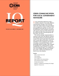 Cover image: Crisis Communication for Local Government Managers 00475262