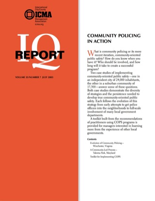 Cover image: Community Policing In Action 00475262