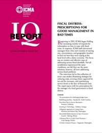 Cover image: Fiscal Distress: Prescriptions for Good Management In Bad Times 00475262