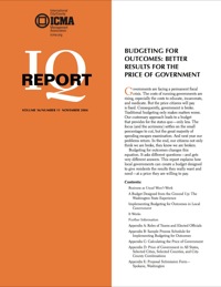 Cover image: Budgeting for Outcomes: Better Results for the Price of Government 00475262
