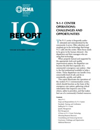 Cover image: 911 Center Operations: Challenges and Opportunities 00475262