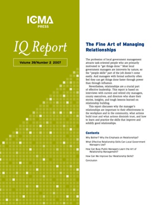 Cover image: The Fine Art of Managing Relationships 00475262