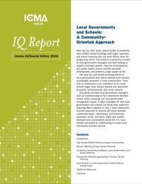 Cover image: Local Governments and Schools: A Community-Oriented Approach 00475262