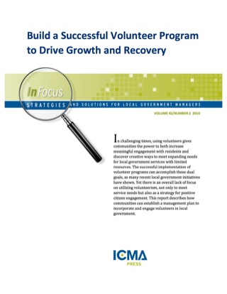 Cover image: Build a Successful Volunteer Program to Drive Growth and Recovery 00475262