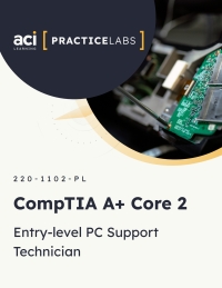 Imagen de portada: CompTIA A+ Core 2: Entry-level PC Support Technician 1st edition 2201102PL