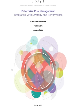 Cover image: COSO Enterprise Risk Management - Integrating with Strategy and Performance ACOSOERM17E
