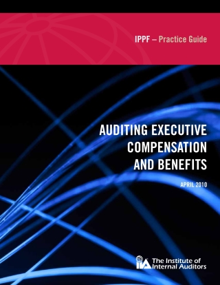 Immagine di copertina: Practice Guide: Auditing Executive Compensation and Benefits 4050PUBBK04000030001