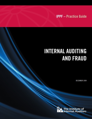Titelbild: Practice Guide: Internal Auditing and Fraud 4050PUBBK04000150001
