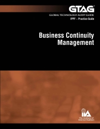 Titelbild: Global Technology Audit Guide (GTAG) 10: Business Continuity Management 4050PUBBK04000860001