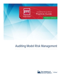 صورة الغلاف: Auditing Model Risk Management 4050PUBBK04004310001