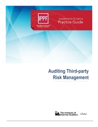 Cover image: Practice Guide: Auditing Third-party Risk Management 4050PUBBK04004680001