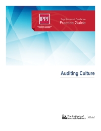 表紙画像: Practice Guide: Auditing Culture 4050PUBBK04005300001