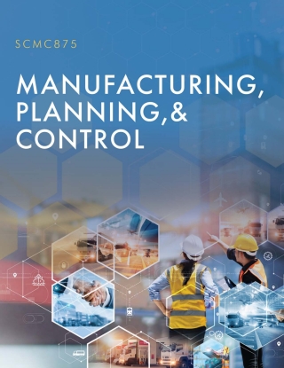Imagen de portada: Manufacturing, Planning, & Control 1st edition 9798823370202