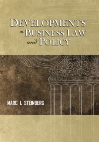 Cover image: Developments in Business Law and Policy 1st edition 9781609277826