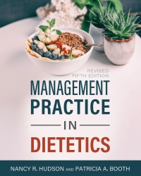 Imagen de portada: Management Practice in Dietetics 5th edition 9781793542403