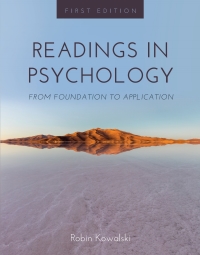 Cover image: Readings in Psychology 1st edition 9781516506224