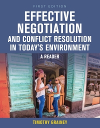 Cover image: Effective Negotiation and Conflict Resolution in Today's Environment 1st edition 9781516513413