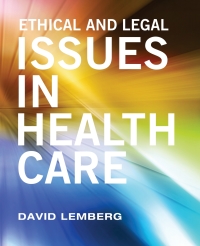 Cover image: Ethical and Legal Issues in Healthcare 1st edition 9781516521708