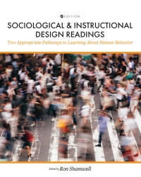 Imagen de portada: Sociological and Instructional Design Readings 1st edition 9781516530533