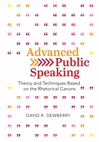 Cover image: Advanced Public Speaking 1st edition 9781793513274