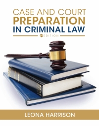 Titelbild: Case and Court Preparation in Criminal Law 1st edition 9781793549112