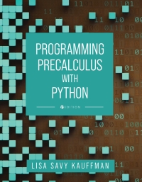 Imagen de portada: Programming Precalculus with Python 1st edition 9781793568960