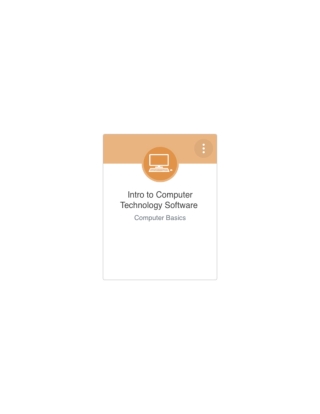 Imagen de portada: Introduction to Computer Technology Software 1st edition