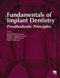 Omslagafbeelding: Fundamentals of Implant Dentistry, Volume 1: Prosthodontic Principles 1st edition 9780867155853