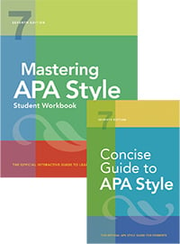 Imagen de portada: Mastering APA Style Student Workbook (Concise Guide to APA Style bundle) 7th edition 1433842130