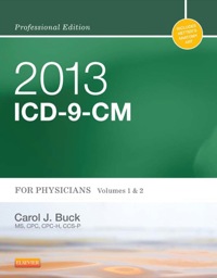 Cover image: 2013 ICD-9-CM for Physicians, Volumes 1 and 2, Professional Edition 9781455745722