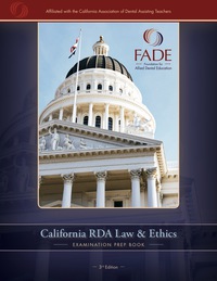Cover image: California RDA Law and Ethics Examination Prep Book and Student Study Card Set 3rd edition 9781467557252