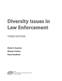 Cover image: Diversity Issues in Law Enforcement 3rd edition 9781552392232