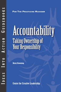 Cover image: Accountability: Taking Ownership of Your Responsibility 1st edition 9781604911169