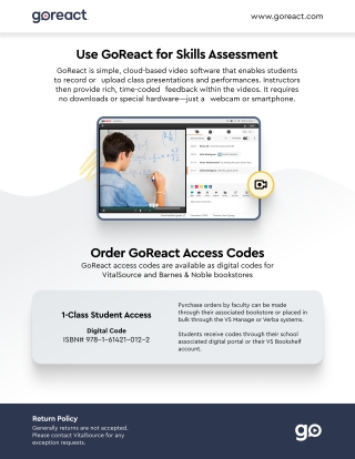 Cover image: GoReact 1st edition 9781614210122