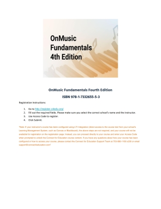 Cover image: OnMusic Fundamentals 4th edition 9781733265553