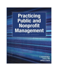 Imagen de portada: Practicing Public and Nonprofit Management 1st edition 9780977088195