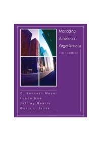 Cover image: Managing America's Organizations 1st edition 9780977088102