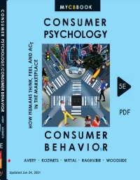 Cover image: CONSUMER PSYCHOLOGY/CONSUMER BEHAVIOR--How Humans Think, Feel, and Act in the Marketplace. 5th edition 9781735983905